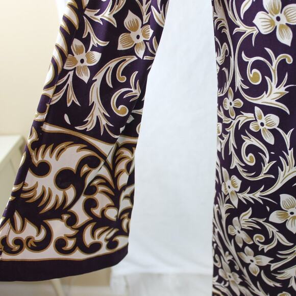 Nicole Miller Women's Vintage Regal Jewel Toned Floral Dress Silk Size Small - Picture 7 of 11